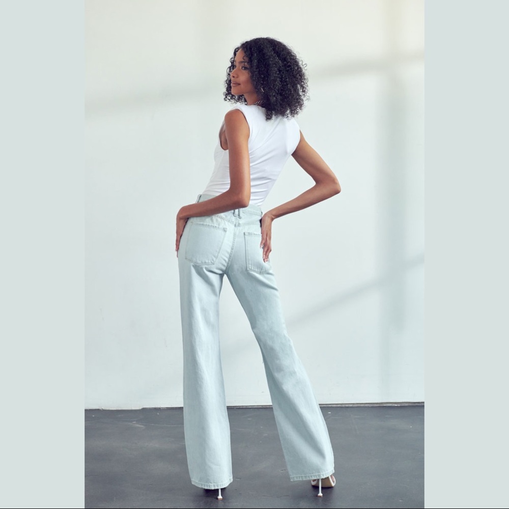 Vici London/ Kancan ultra high rise 90s flare jeans - Picture 6 of 9